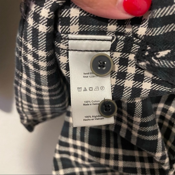 Jachs Flannel Button Shirt‎ Men’s Large Thick Heavy Long Sleeve Plaid Green​ - Picture 9 of 10